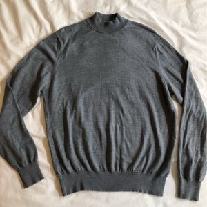 Britches Charcoal Merino Wool Blend Crewneck Sweater (Size M)